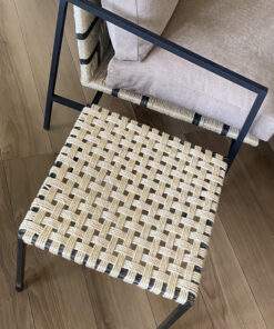 STRIPPE SIDE TABLE (OPEN WEAVE)